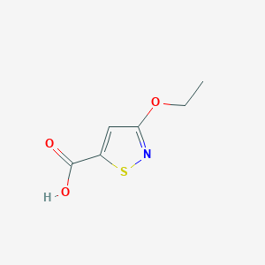 molecular formula C6H7NO3S B6616665 3-ethoxy-1,2-thiazole-5-carboxylic acid CAS No. 1242172-88-8