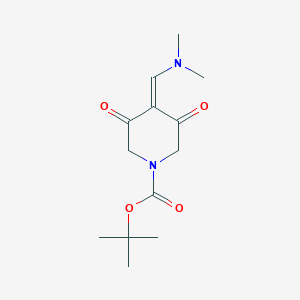 molecular formula C13H20N2O4 B6616678 tert-butyl 4-[(dimethylamino)methylidene]-3,5-dioxopiperidine-1-carboxylate CAS No. 478623-90-4
