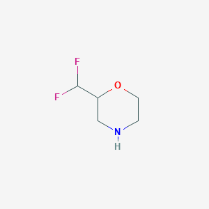 molecular formula C5H9F2NO B6616687 2-(difluoromethyl)morpholine CAS No. 1242465-34-4
