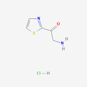 molecular formula C5H7ClN2OS B6616749 2-amino-1-(1,3-thiazol-2-yl)ethan-1-one hydrochloride CAS No. 374671-66-6