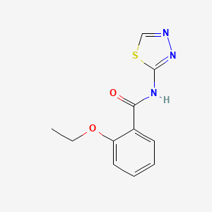 molecular formula C11H11N3O2S B6616836 2-ethoxy-N-(1,3,4-thiadiazol-2-yl)benzamide CAS No. 349443-13-6