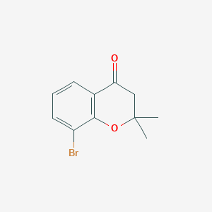 molecular formula C11H11BrO2 B6616839 8-bromo-2,2-dimethyl-3,4-dihydro-2H-1-benzopyran-4-one CAS No. 1342220-95-4