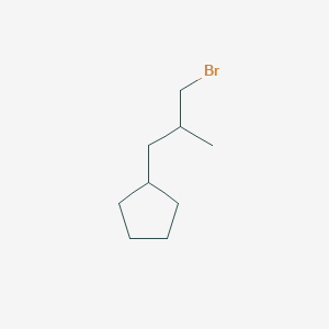 molecular formula C9H17Br B6616843 (3-bromo-2-methylpropyl)cyclopentane CAS No. 1341512-62-6