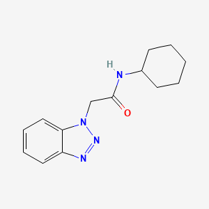 molecular formula C14H18N4O B6616859 2-Benzotriazol-1-yl-N-cyclohexyl-acetamide CAS No. 336174-21-1