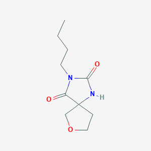 molecular formula C10H16N2O3 B6616864 3-butyl-7-oxa-1,3-diazaspiro[4.4]nonane-2,4-dione CAS No. 1341281-36-4
