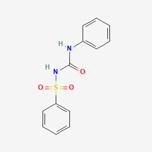 molecular formula C13H12N2O3S B6616902 Benzenesulfonamide, N-[(phenylamino)carbonyl]- CAS No. 22557-91-1