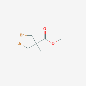 molecular formula C6H10Br2O2 B6616905 methyl 3-bromo-2-(bromomethyl)-2-methylpropanoate CAS No. 861588-29-6