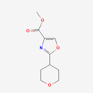 molecular formula C10H13NO4 B6616918 methyl 2-(oxan-4-yl)-1,3-oxazole-4-carboxylate CAS No. 1147111-86-1