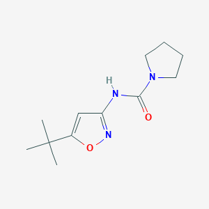 molecular formula C12H19N3O2 B6616924 N-(5-tert-Butyl-1,2-oxazol-3-yl)pyrrolidine-1-carboxamide CAS No. 55808-87-2