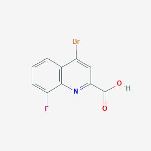 molecular formula C10H5BrFNO2 B6616938 4-bromo-8-fluoroquinoline-2-carboxylic acid CAS No. 1314143-31-1