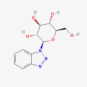 molecular formula C12H15N3O5 B6616946 (2R,3R,4S,5S,6R)-2-(1H-1,2,3-benzotriazol-1-yl)-6-(hydroxymethyl)oxane-3,4,5-triol CAS No. 4706-40-5