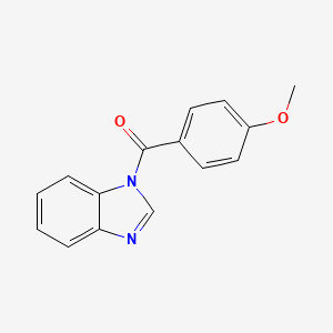 molecular formula C15H12N2O2 B6616951 Benzoimidazol-1-yl-(4-methoxy-phenyl)-methanone CAS No. 13361-55-2