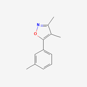 molecular formula C12H13NO B6616997 3,4-Dimethyl-5-(3-methylphenyl)-1,2-oxazole CAS No. 61314-42-9