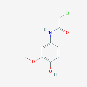 molecular formula C9H10ClNO3 B6617000 2-Chloro-N-(4-hydroxy-3-methoxyphenyl)acetamide CAS No. 17640-79-8