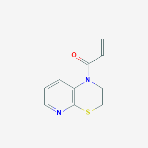 molecular formula C10H10N2OS B6617002 1-(2,3-Dihydro-1H-pyrido[2,3-b][1,4]thiazin-1-yl)prop-2-en-1-one CAS No. 827336-96-9