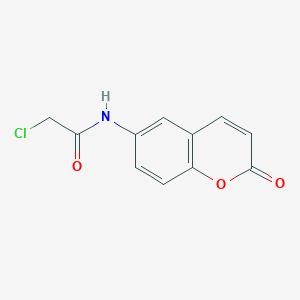 molecular formula C11H8ClNO3 B6617010 2-Chloro-N-(2-oxo-2H-1-benzopyran-6-yl)acetamide CAS No. 15953-11-4