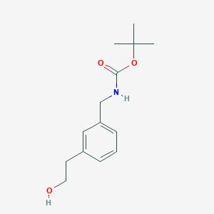 molecular formula C14H21NO3 B6617027 tert-butyl N-{[3-(2-hydroxyethyl)phenyl]methyl}carbamate CAS No. 1541795-99-6