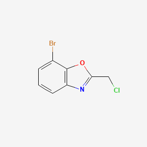 molecular formula C8H5BrClNO B6617036 7-bromo-2-(chloromethyl)-1,3-benzoxazole CAS No. 944897-71-6