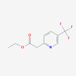 molecular formula C10H10F3NO2 B6617042 ethyl 2-[5-(trifluoromethyl)pyridin-2-yl]acetate CAS No. 757971-25-8