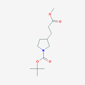 tert-butyl 3-(3-methoxy-3-oxopropyl)pyrrolidine-1-carboxylate