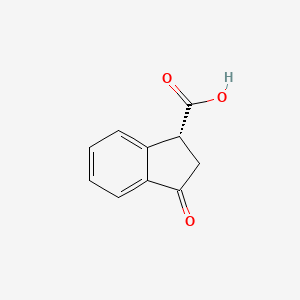 molecular formula C10H8O3 B6617130 (1R)-3-oxo-2,3-dihydro-1H-indene-1-carboxylic acid CAS No. 81702-53-6