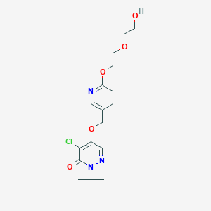 2-tert-butyl-4-chloro-5-({6-[2-(2-hydroxyethoxy)ethoxy]pyridin-3-yl}methoxy)-2,3-dihydropyridazin-3-one