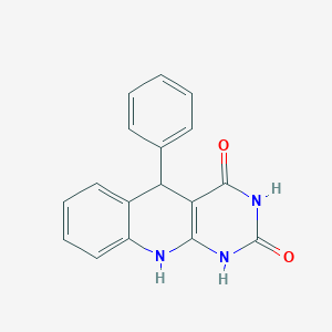 molecular formula C17H13N3O2 B6617156 5-phenyl-1H,2H,3H,4H,5H,10H-pyrimido[4,5-b]quinoline-2,4-dione CAS No. 1404115-87-2