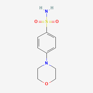 molecular formula C10H14N2O3S B6617163 4-(morpholin-4-yl)benzene-1-sulfonamide CAS No. 91619-25-9