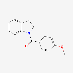 molecular formula C16H15NO2 B6617185 1-(4-甲氧基苯甲酰)吲哚啉 CAS No. 211576-31-7