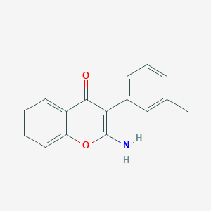 2-amino-3-(3-methylphenyl)-4H-chromen-4-one