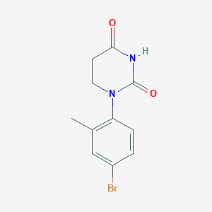 molecular formula C11H11BrN2O2 B6617197 1-(4-bromo-2-methylphenyl)-1,3-diazinane-2,4-dione CAS No. 1541631-93-9