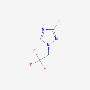 molecular formula C4H3F3IN3 B6617205 3-iodo-1-(2,2,2-trifluoroethyl)-1H-1,2,4-triazole CAS No. 1517000-07-5