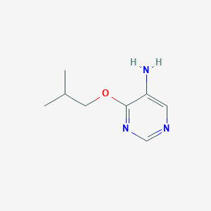 molecular formula C8H13N3O B6617219 4-(2-methylpropoxy)pyrimidin-5-amine CAS No. 1536267-49-8