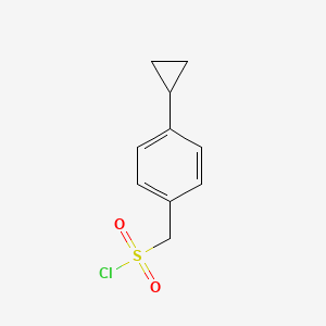 molecular formula C10H11ClO2S B6617233 (4-cyclopropylphenyl)methanesulfonyl chloride CAS No. 1521474-21-4