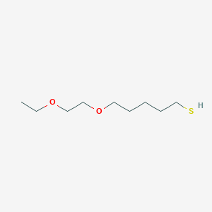 molecular formula C9H20O2S B6617238 5-(2-ethoxyethoxy)pentane-1-thiol CAS No. 1506543-92-5