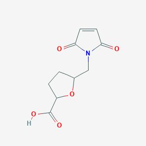 molecular formula C10H11NO5 B6617243 5-[(2,5-dioxo-2,5-dihydro-1H-pyrrol-1-yl)methyl]oxolane-2-carboxylic acid CAS No. 1518290-19-1