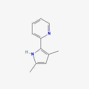 molecular formula C11H12N2 B6617250 2-(3,5-二甲基-1H-吡咯-2-基)吡啶 CAS No. 402499-85-8