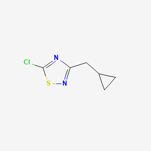 molecular formula C6H7ClN2S B6617280 5-chloro-3-(cyclopropylmethyl)-1,2,4-thiadiazole CAS No. 1503960-11-9