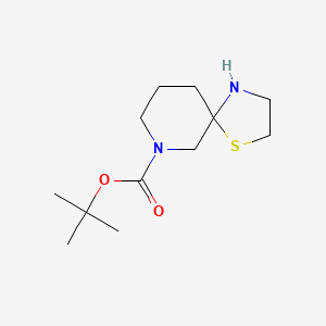 molecular formula C12H22N2O2S B6617286 tert-butyl 1-thia-4,7-diazaspiro[4.5]decane-7-carboxylate CAS No. 1511615-73-8
