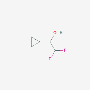 molecular formula C5H8F2O B6617310 1-cyclopropyl-2,2-difluoroethan-1-ol CAS No. 1515747-83-7