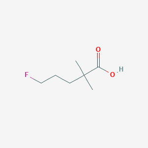 molecular formula C7H13FO2 B6617321 5-fluoro-2,2-dimethylpentanoic acid CAS No. 1519908-15-6