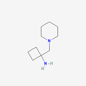 molecular formula C10H20N2 B6617326 1-[(piperidin-1-yl)methyl]cyclobutan-1-amine CAS No. 1500249-51-3