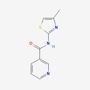 molecular formula C10H9N3OS B6617361 N-(4-methyl-1,3-thiazol-2-yl)pyridine-3-carboxamide CAS No. 5142-52-9