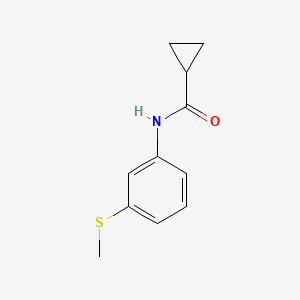 molecular formula C11H13NOS B6617385 N-[3-(Methylthio)phenyl]cyclopropanecarboxamide CAS No. 23745-11-1