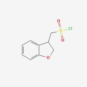 molecular formula C9H9ClO3S B6617419 (2,3-dihydro-1-benzofuran-3-yl)methanesulfonyl chloride CAS No. 1529247-11-7