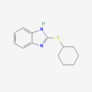 molecular formula C13H16N2S B6617420 2-(Cyclohexylthio)-1H-benzimidazole CAS No. 146350-97-2