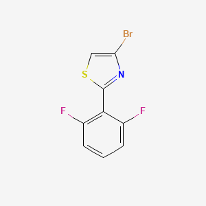 molecular formula C9H4BrF2NS B6617429 4-bromo-2-(2,6-difluorophenyl)-1,3-thiazole CAS No. 1515515-29-3