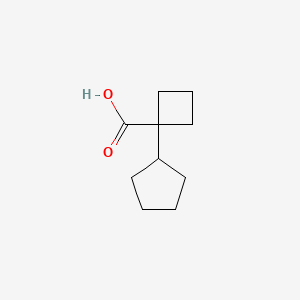 molecular formula C10H16O2 B6617433 1-cyclopentylcyclobutane-1-carboxylic acid CAS No. 1522673-27-3