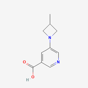 molecular formula C10H12N2O2 B6617459 5-(3-methylazetidin-1-yl)pyridine-3-carboxylic acid CAS No. 1518440-05-5