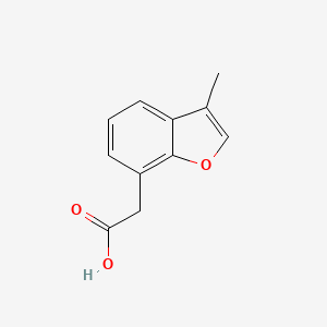 molecular formula C11H10O3 B6617467 2-(3-methyl-1-benzofuran-7-yl)acetic acid CAS No. 1526049-74-0